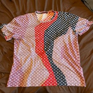 Louis Vuitton logo monogram mens tshirt